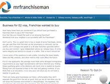 Tablet Screenshot of mrfranchiseman.com